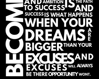 Become Uncomfortable, motivational art, digital printable art