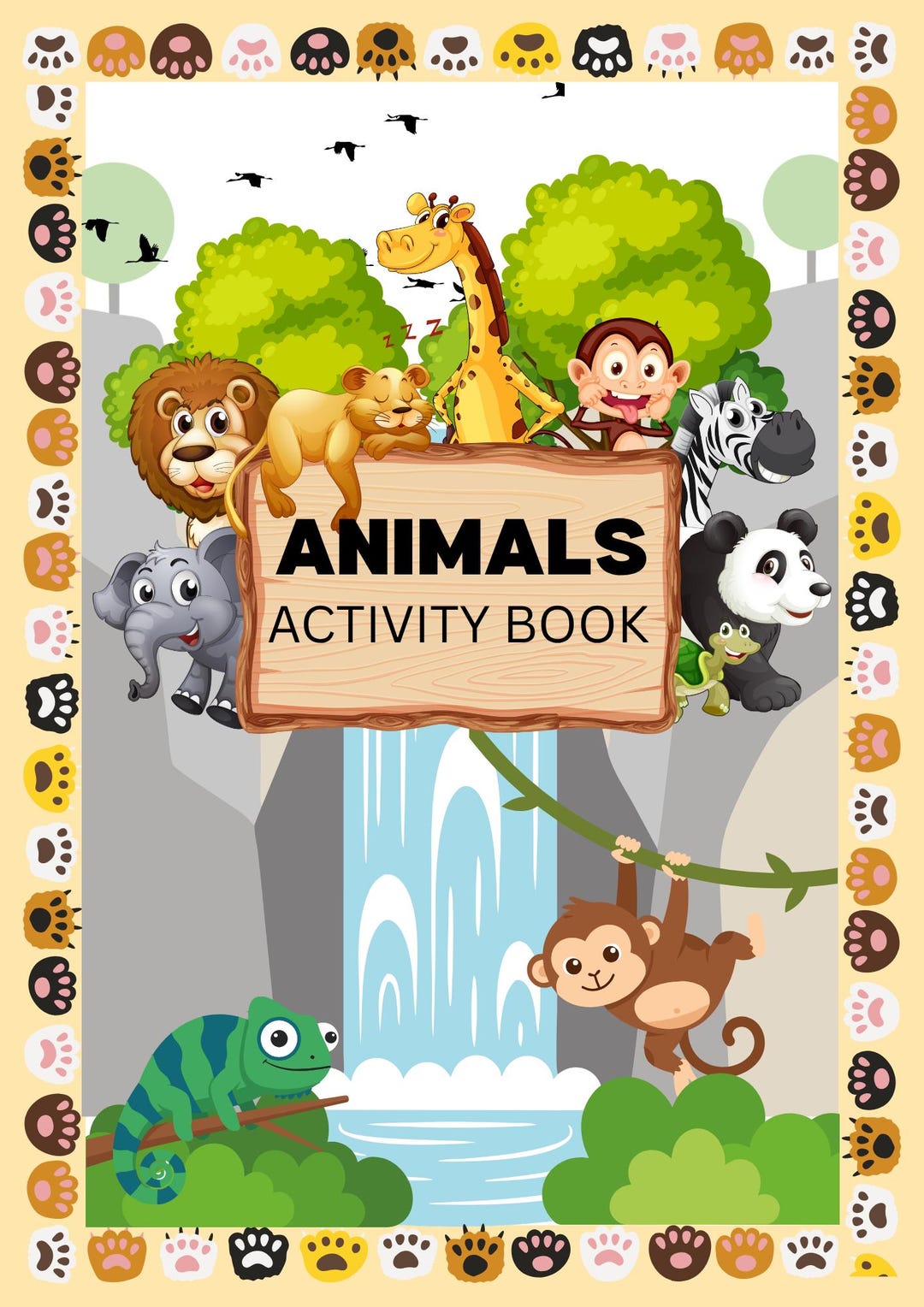 Animal Activity Book for Kids Printable Busy Book Toddler Learning ...