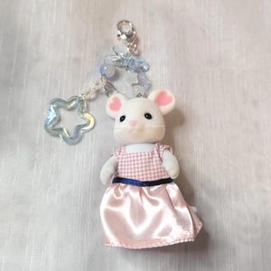 Sylvanian Families Mouse keychain / Beaded Jewelry / Cute jewelry charm bead / Gift for her / Handmade / Y2K