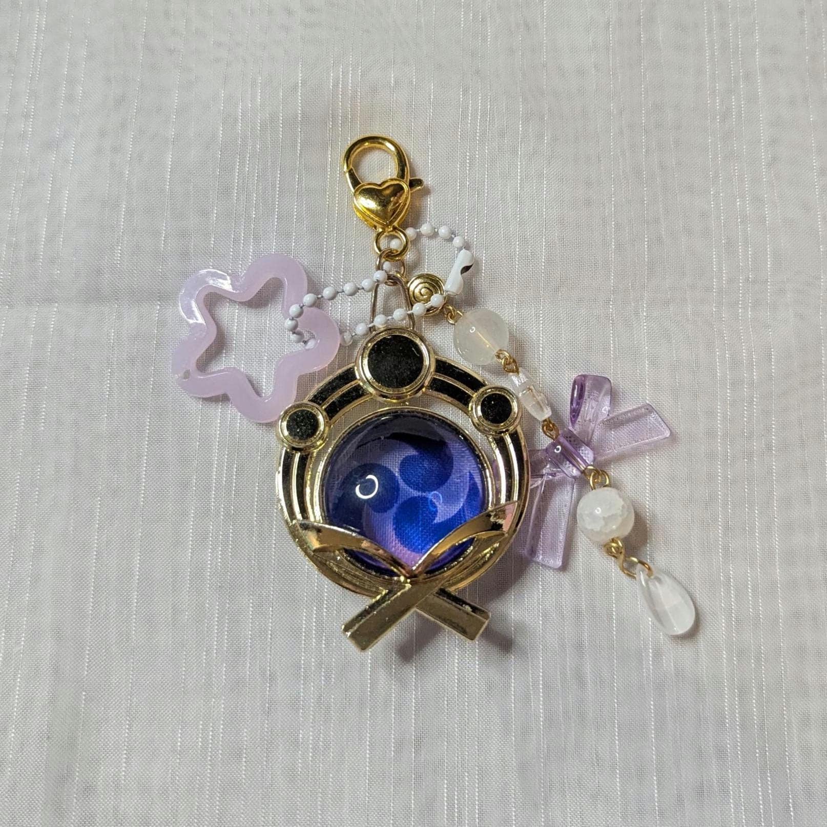 Genshin Impact Vision Keychain: Beaded Handmade Jewelry