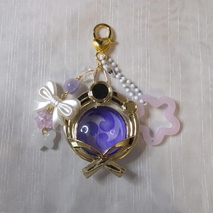 Genshin Impact Vision Keychain: Beaded Handmade Jewelry