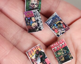 Miniature Retro Horror Comics