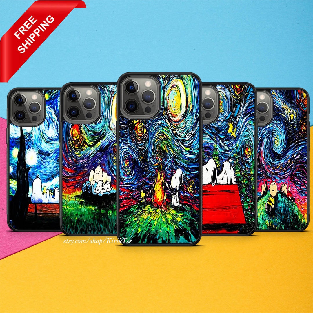 Luxury Case Starry Night iPhone 15 Pro Max, Snoopy Samsung S23 Ultra