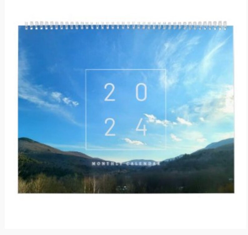 2024 Wall Calendar Vermont Snow Scapes Etsy