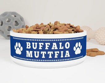 Buffalo Muttfia Pet Bowl