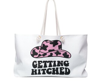 Getting Hitched and Roudy Bridal Weekender Bag