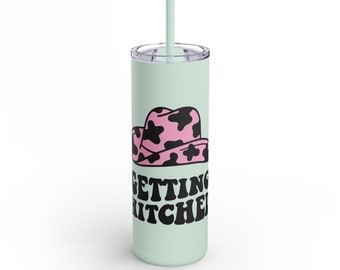 Getting Hitched Bridal Skinny Matte Tumbler, 20oz