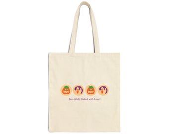 Halloween Cookies Cotton Canvas Tote Bag