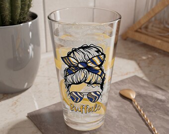 Buffalo Hockey Glass, 16oz
