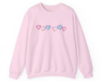Dog Mom Hearts Crewneck Sweatshirt