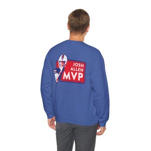 Josh Allen MVP Unisex Sweatshirt, Football Buffalo Bills Design, JA 17 Fanbekleidung, NFL Sweatshirt, Buffalo Football Geschenk
