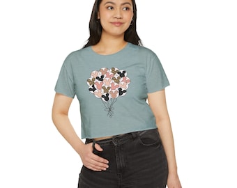 Mickey Balloons | Animal KLingdom Women's Crop Top