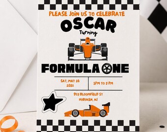 McLaren Formel 1 Geburtstags-Digital-Einladung