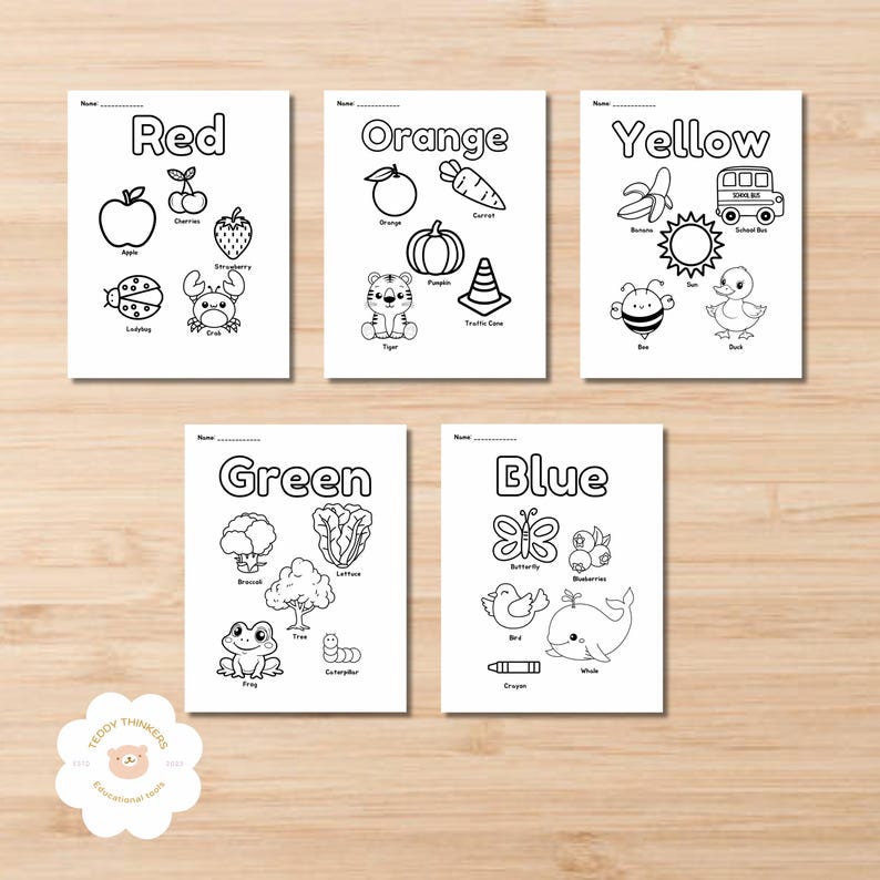 Learn the Colors | Educational Printable Coloring Worksheets ...