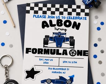 Williams Formel One Geburtstags-Einladung