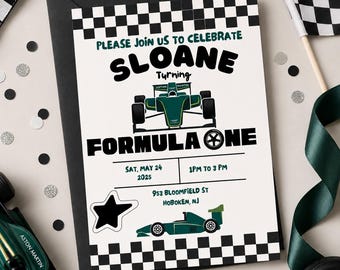 Aston Martin Formel 1 Geburtstags-Digitale Einladung