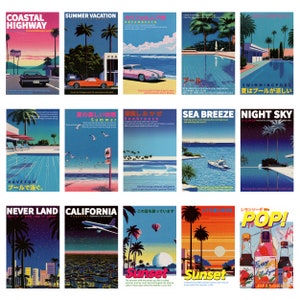 Japanese City Pop 80s Posters 30 Pack | Digital Download - Etsy