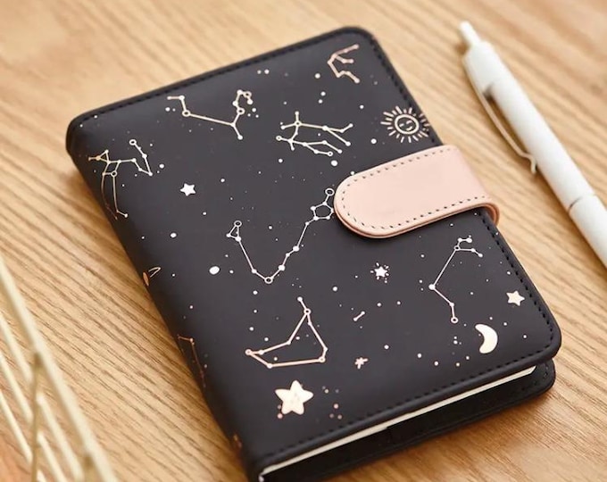 Zodiac Constellation A6 Planner: Undated Daily Monthly Journal