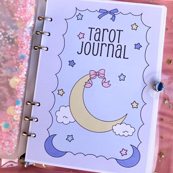 Kawaii Tarotbuch: Pastel Y2K Mond Tarotbuch, A5