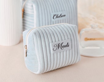Personalised Travel Toiletry Bag,Bridesmaid Makeup Bag,Bridesmaid Proposal Gift,Personalized gifts for birthdays or special occasions