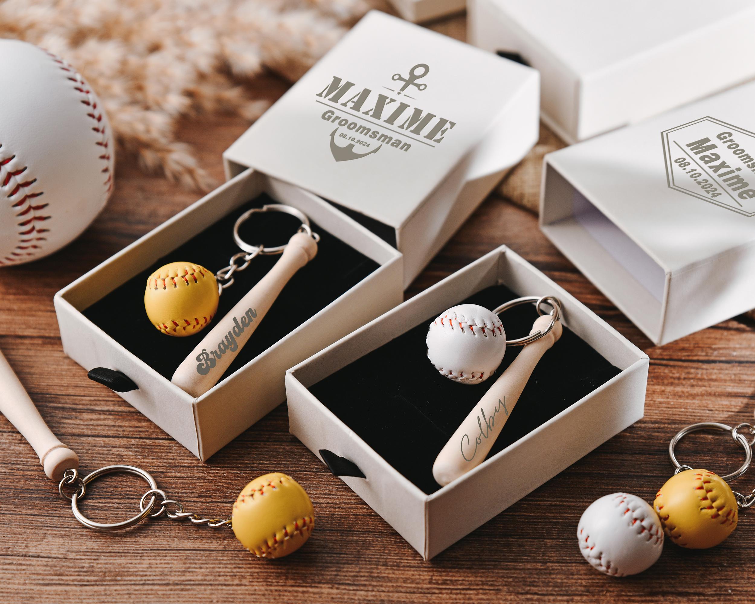 Baseball Keychain Etsy