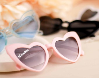 Chic Heart Sunglasses — Perfect Wedding Favors for Bridesmaids Gifts,Stylish Shades for the Trendsetting Bride and her Bridesmaids