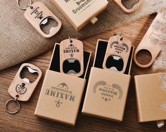 Engraved wooden keyring with bottle opener,Handcrafted wooden keychain with personalized bottle opener,wooden bottle opener keychain