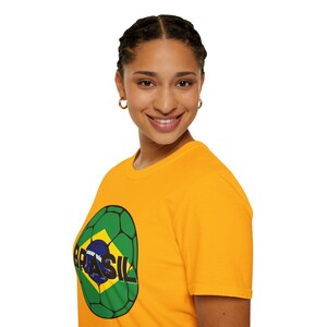 Brazilian Soccer Love T-Shirt, Sports Tee, World Cup Fan Gear, Gift for Soccer Enthusiasts, Casual Wear, Everyday Fashion