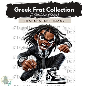 Promenade Fraternité Chibi Guy | Fraternité Hommes PNG | Costume noir et blanc | Clipart hommes noirs | Hommes en costume | Hommes d'affaires | Mode Homme PNG