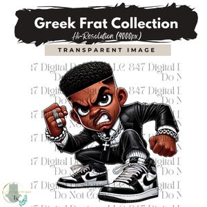 Promenade Fraternité Chibi Guy | Fraternité Hommes PNG | Costume noir et blanc | Clipart hommes noirs | Hommes en costume | Hommes d'affaires | Mode Homme PNG