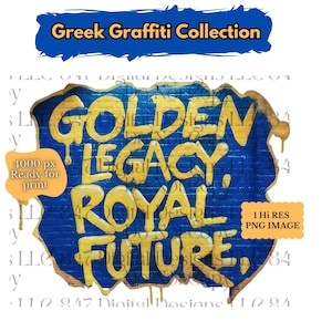Blau und Gold Graffiti PNG | Goldenes Vermächtnis königliche Zukunft Design | HBCU Schwesternschaft | SGRho Clipart | Tshirt | Becher | 1922 Sig mma gam Rho Art