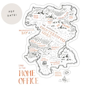 DIGITAL: Fantasy Map "Home Office" (pdf, A3)
