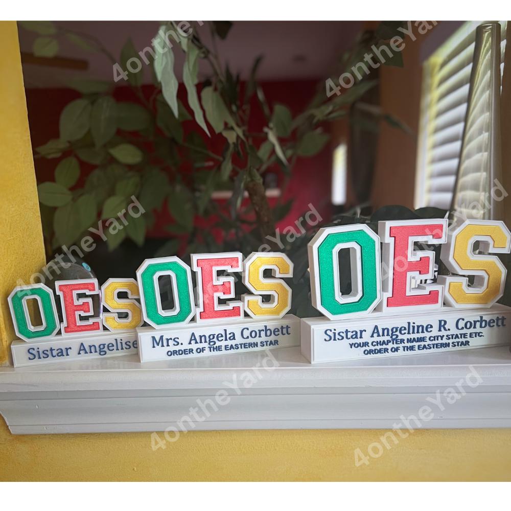 OES Inspired Order of Eastern Star Customizable Desk Name Plate - Etsy