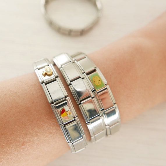 Braccialetto Nomination Con Ciondoli - Acciaio Inox, Elastico, Con Strumento Di Apertura - Foto 6