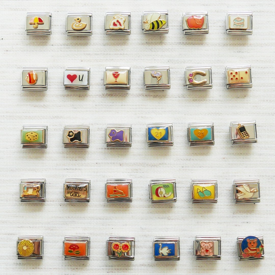 Italian Charm Armband Set - 9mm Edelstahl Charms Zum Selbergestalten