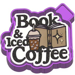 Book and Iced Coffee Freshie STL Mold Housing