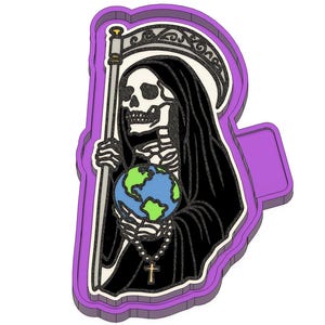 Santa Muerte Freshie STL Mold Housing