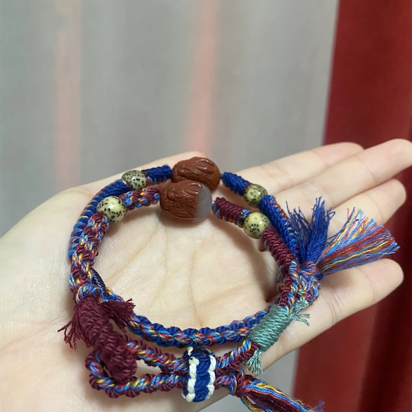 Unique handwoven bracelets, fashion bracelets, tassel bracelets, xuan bracelets, charm jewelry