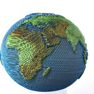 3D Globus Puzzle Geschenk für Reisende - DIY Erdmodell zum Bauen, Geographie Dekor, Papppuzzle Kit, Einzigartiges Geschenk für Kartenliebhaber & Entdecker