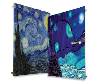 Kinetic Dual Image Wood Art - Perspective Wall Decor, 3D Painting, Lenticular Art, Room Decor, Gift for Home, Retirement Gift, Live Photo
