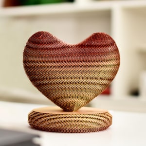 Kit d'artisanat puzzle coeur 3D - Casse-tête en carton à faire soi-même pour adultes, kit d'artisanat créatif pour couples, cadeau d'anniversaire en papier, cadeau de Saint-Valentin