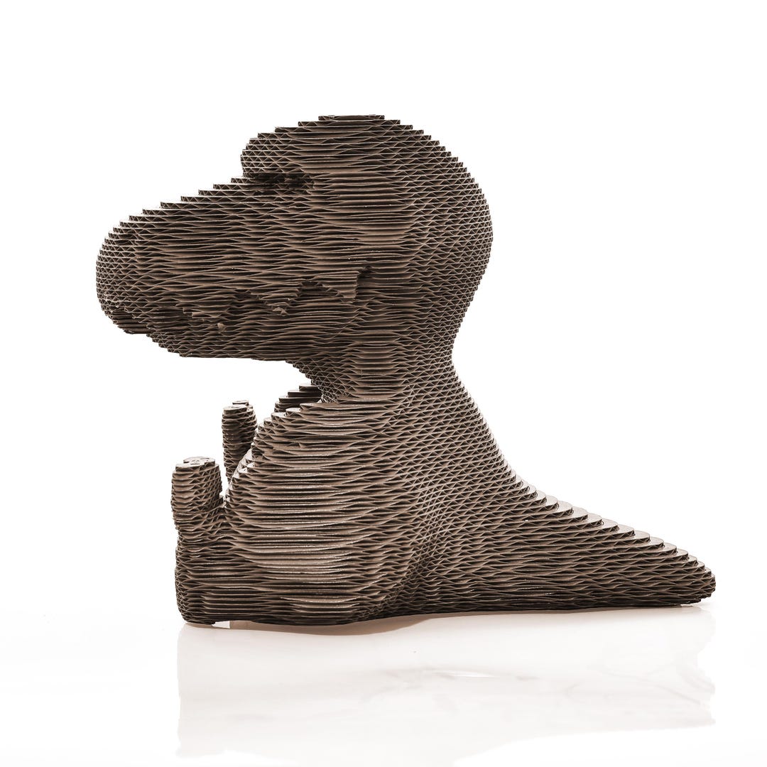 3D Dinosaur Puzzle: DIY Cardboard Model Kit, Tabletop Decor - Etsy ...