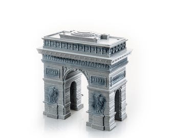 3D Puzzle Arc de Triomphe DIY Puzzle – Cardboard Model Kit, Paris , Home Decor, Craft for Adults, Gift for Kids, Gift for Travelers, Gift