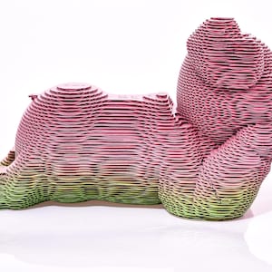 Kit de bricolage puzzle cochon modèle 3D pour enfants et adultes, figurine d'art animalier en carton pour l'apprentissage des STIM, jouet cochon amusant, décor de puzzle animal