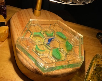 Jewerly tray | Candle holder | Geometry art | sacred geometry | Ring Dish
