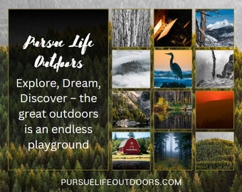 2024 Wall Calendar - Pursue Life Outdoors in the Pacific Northwest
