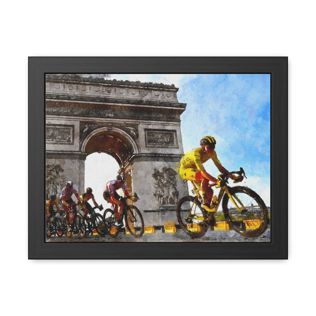 Velocity Vision Tour De France Wall Décor Framed Art Print Poster