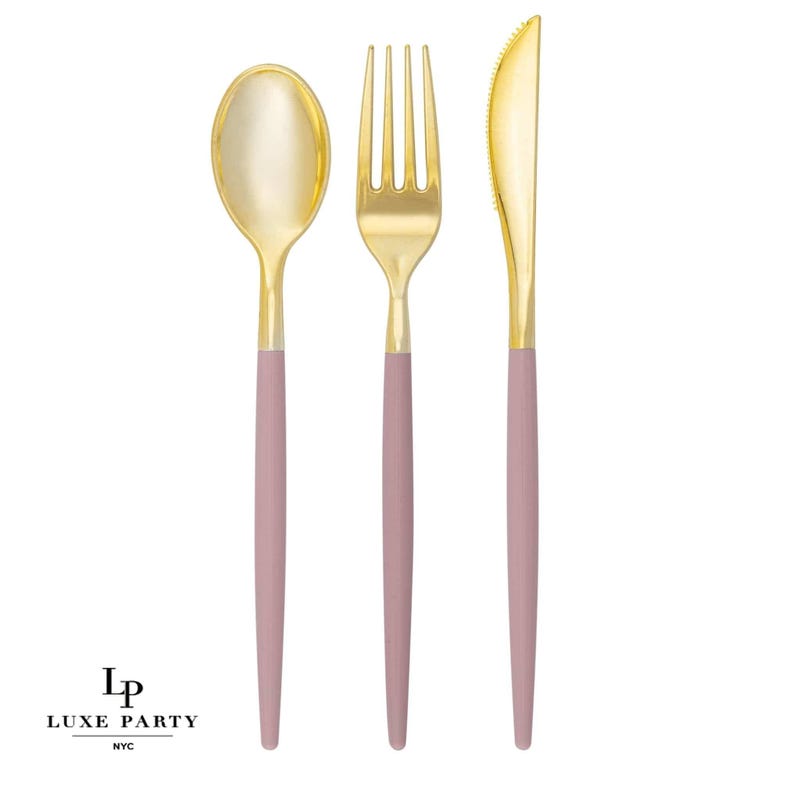 Pink Gold Cutlery - Etsy