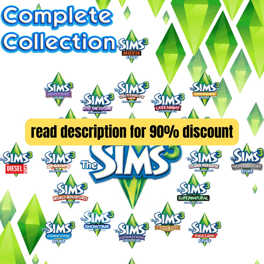 The Sims 3 All DLC Expansion Packs Latest Version for PC - Etsy
