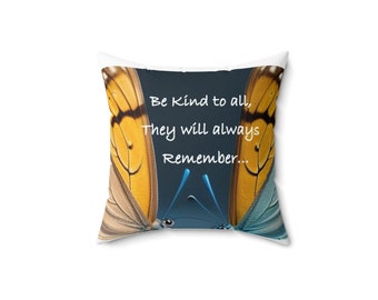 Love is kind Spun Polyester Square Pillow